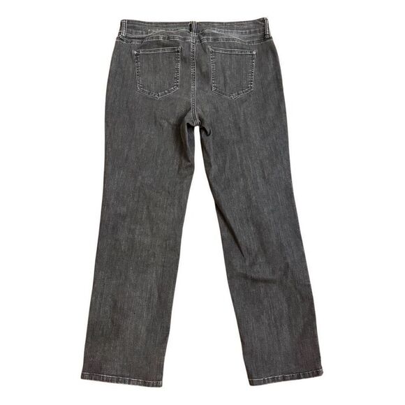 Chico’s Black Straight Leg Jeans Size 2 = US Size 12 - Picture 2 of 5